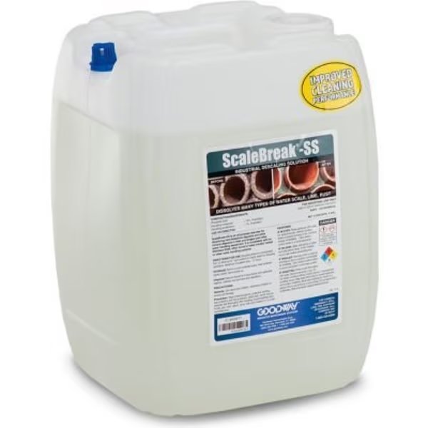 Goodway ScaleBreak Liquid Descaler For Stainle Steel, 5 Gal. Jug, Goodway Technologies, Mfr#: SCALEBRK-SS-5